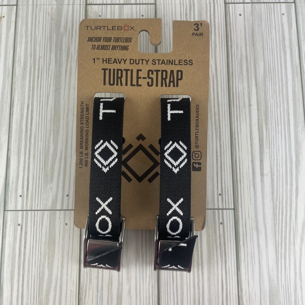 Turtlebox: Tie-Down Strap Kit -‎ Includes 2 Straps - Black